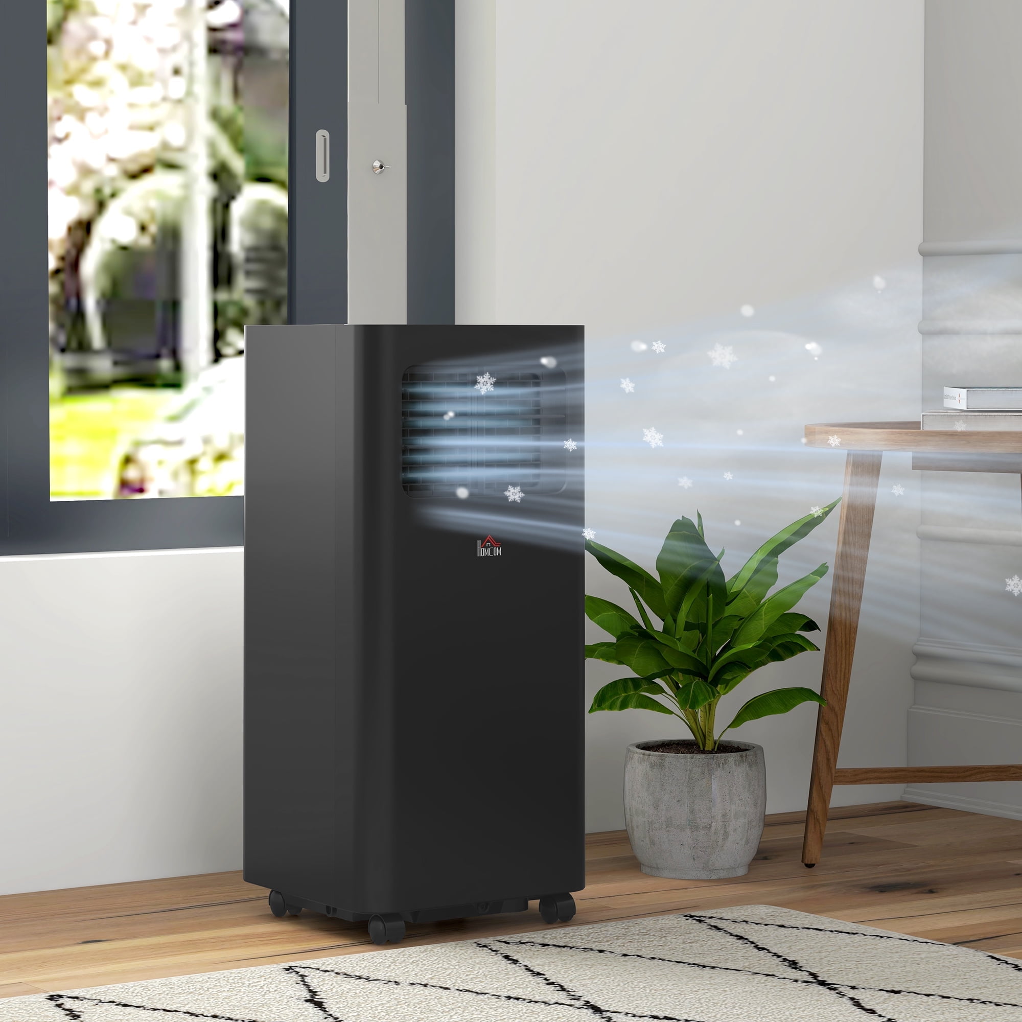 View of Xingzrui HOMCOM 8000 BTU Portable Air Conditioner, Timer, Dehumidifies ...