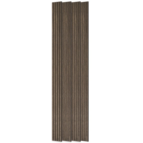 HOMCOM 95" x 8" Wood Wall Panels, 4 Pack Slat Acoustic Panels, Walnut
