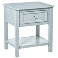 thumbnail image 1 of HOMCOM Accent End Table, Sofa Side Table with Storage Drawer and Bottom Shelf for Living Room,Gray, 1 of 9