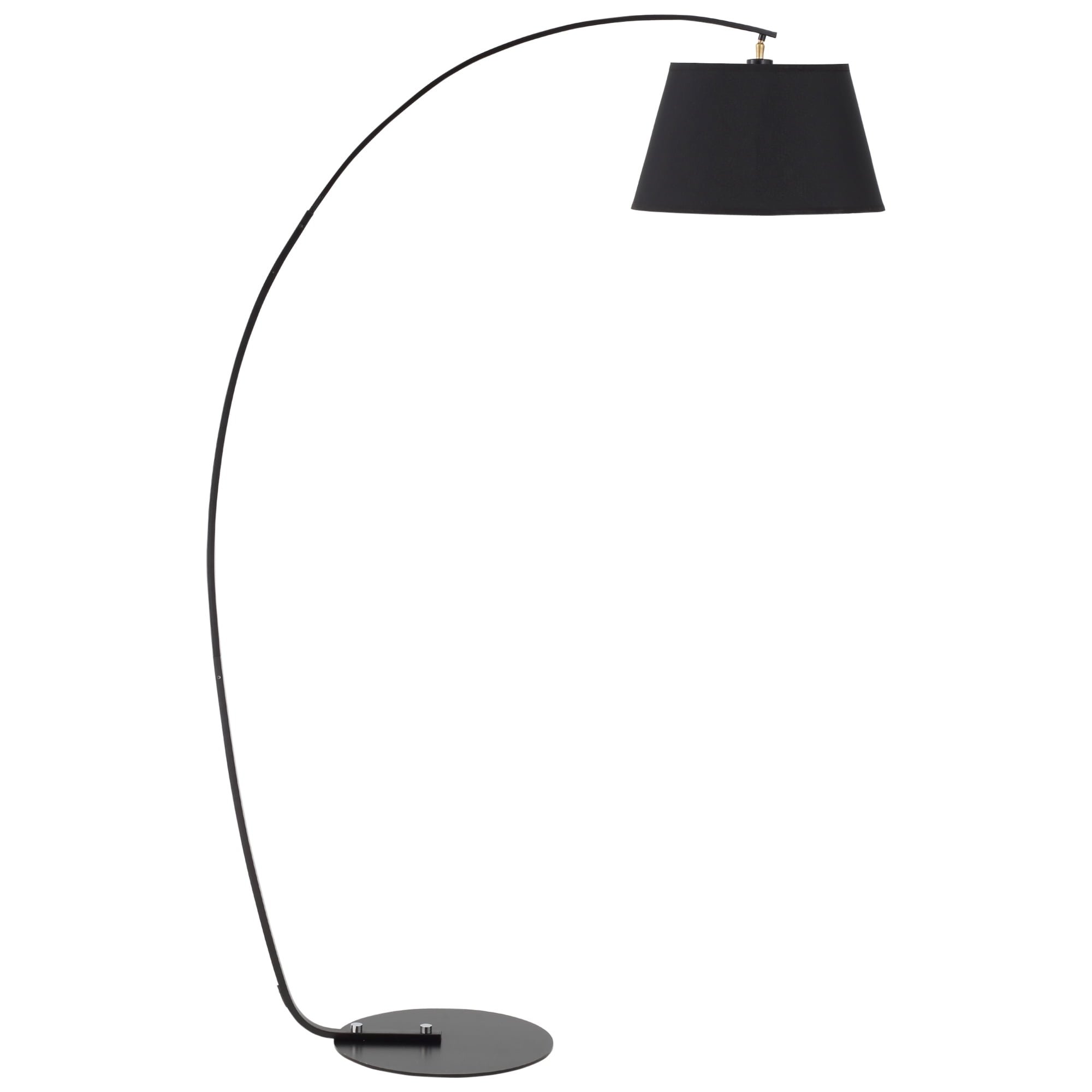 Arched Floor Lamp, Modern Standing Lamp with Foot Switch & Metal