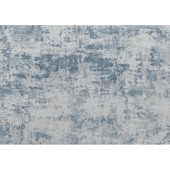 HOMCOM Area Rug 4x6 Machine Washable Rug Non-Slip Modern Abstract Floor Carpet for Living Room Bedroom Dining Room Blue