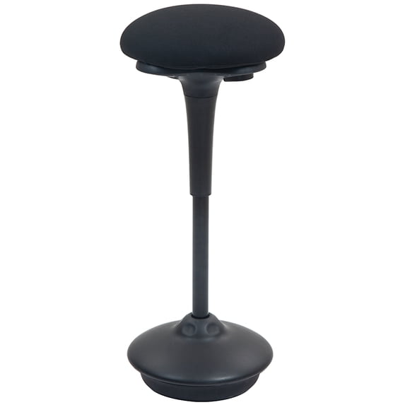 HOMCOM Adjustable Active Standing Stool with Rocking Motion, Black