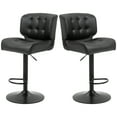 thumbnail image 1 of HOMCOM Bar Height Bar Stools Set of 2 with Adjustable Seat, 1 of 8