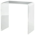 thumbnail image 1 of HOMCOM Clear Acrylic Side Table Waterfall End Table with Rounded Edges, 1 of 8