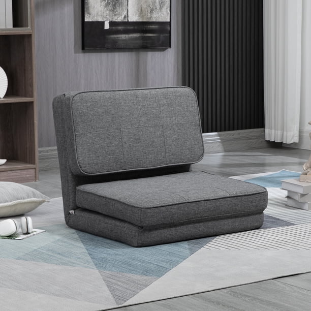 Bedroom Chair Guest Bedroom Loungers HOMCOM Convertible Flip Chair