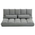 Convertible Floor Sofa Chair, Folding Couch Bed with 2 Pillows