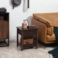 thumbnail image 1 of HOMCOM End Table with Drawer, Side Table with Bottom Shelf for Living Room, 1 of 10