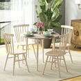 thumbnail image 1 of HOMCOM Foldable Dining Table, Round Drop Leaf Table w/ Wood Legs, Oak Color, 1 of 9