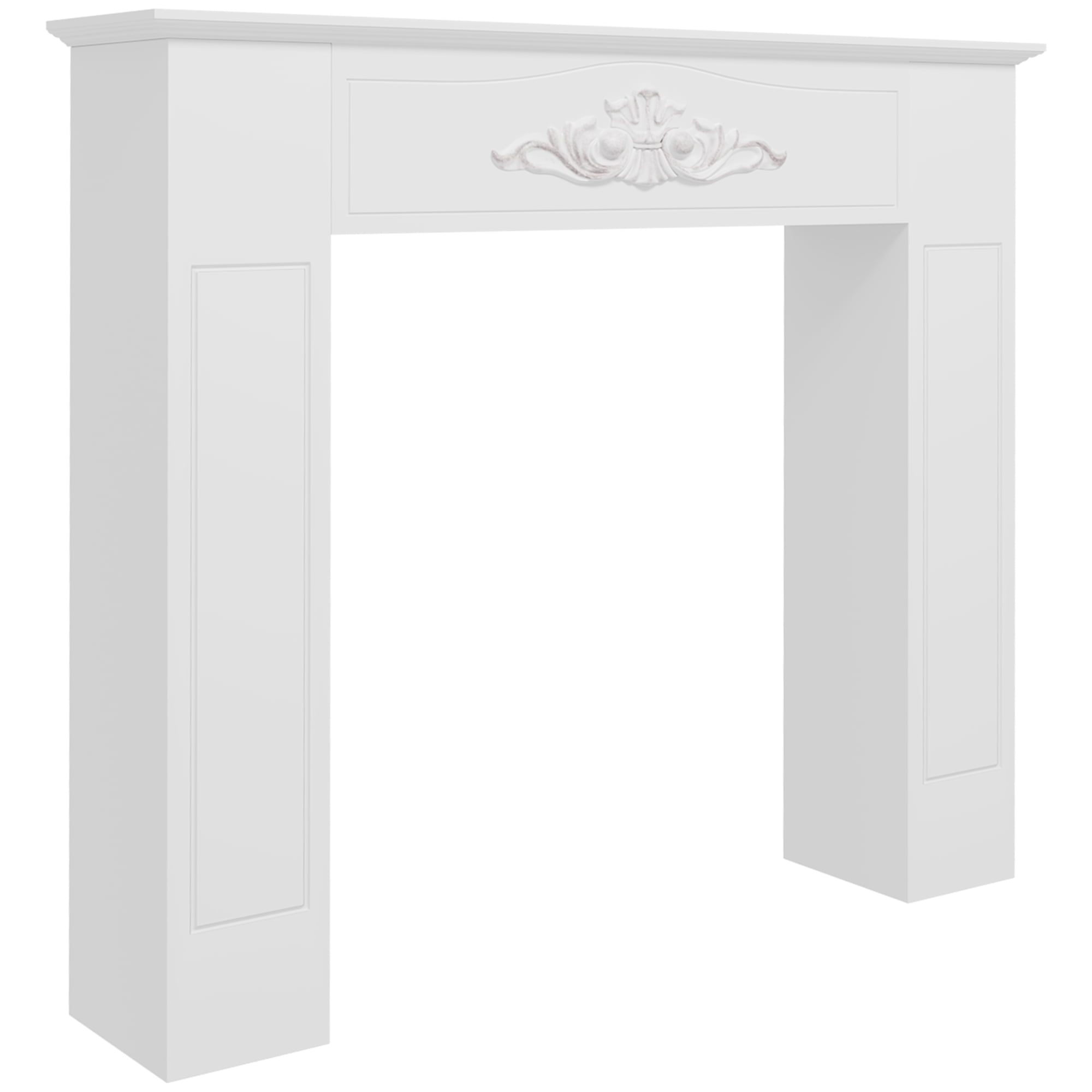 HOMCOM Freestanding Wood Mantel Surround for Electric Fireplace Stove ...