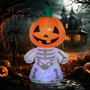 HOMCOM Halloween Inflatable Pumpkin with LED Lights for Garden Indoor Outdoor