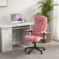 thumbnail image 1 of HOMCOM High-Back Massage Office Chair, Heated Reclining Computer Chair with Remote, Pink, 1 of 6