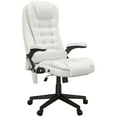 thumbnail image 1 of HOMCOM High-Back Vibration Massage Chair, Heating Office Chair, White, 1 of 8