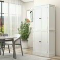 thumbnail image 1 of HOMCOM Kitchen Pantry Cabinet w/ 5-tier Shelving, 8 Spice Racks, Drawer, 1 of 9