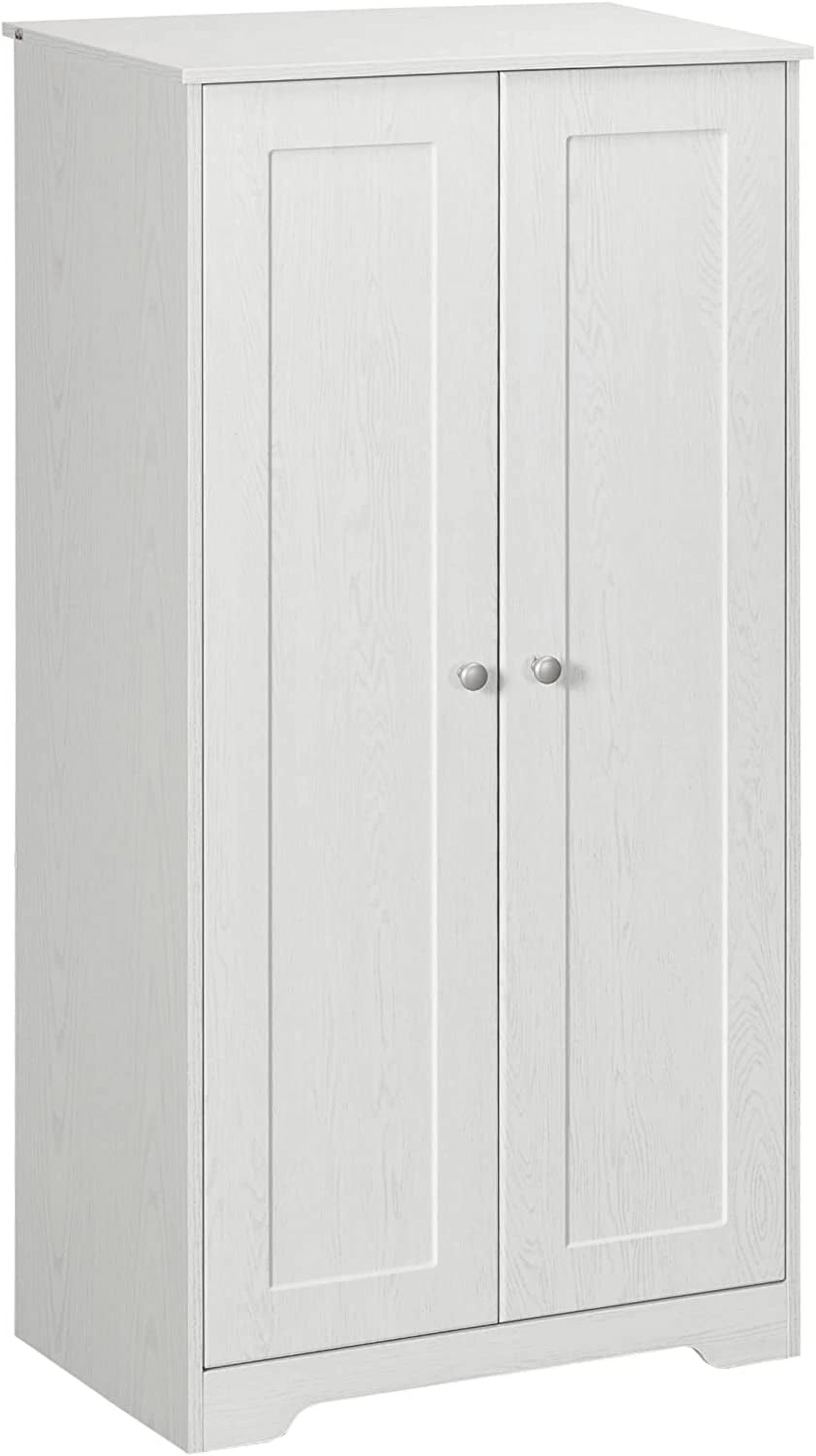 HOMCOM Kitchen Pantry Storage Cabinet Freestanding Kitchen Cupboard ...