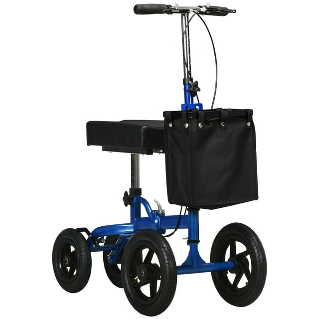 Knee Scooter with Basket, Knee Walker Mobility Scooter, Blue