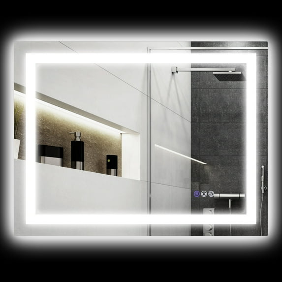 HOMCOM LED Bathroom Mirror with Lights, 32