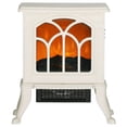 thumbnail image 1 of HOMCOM Living Room Electric Fireplace Stove Heater, 750W/1500W, Beige, 1 of 8