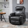 thumbnail image 1 of HOMCOM Massage Chair Full-Body, USB Charger, Massage Recliner Chair, 1 of 9