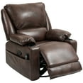 thumbnail image 1 of HOMCOM Massage Recliner Chair with Heat, Swivel Rocker with Footrest, Brown, 1 of 8