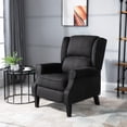 thumbnail image 1 of HOMCOM Massage Recliner Sofa with Heat Function, Remote Control, Black, 1 of 9