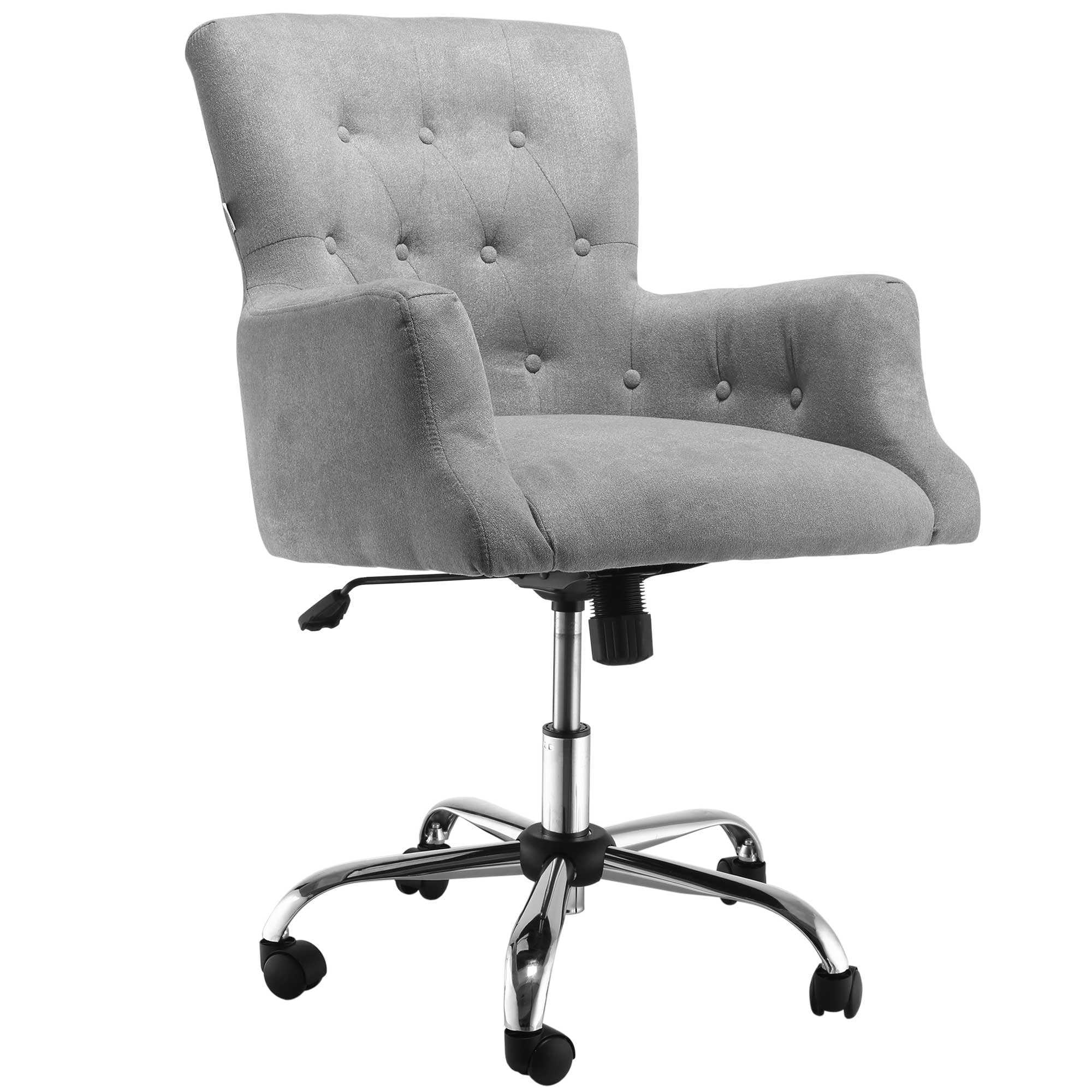 Gray tufted desk chair new arrivals