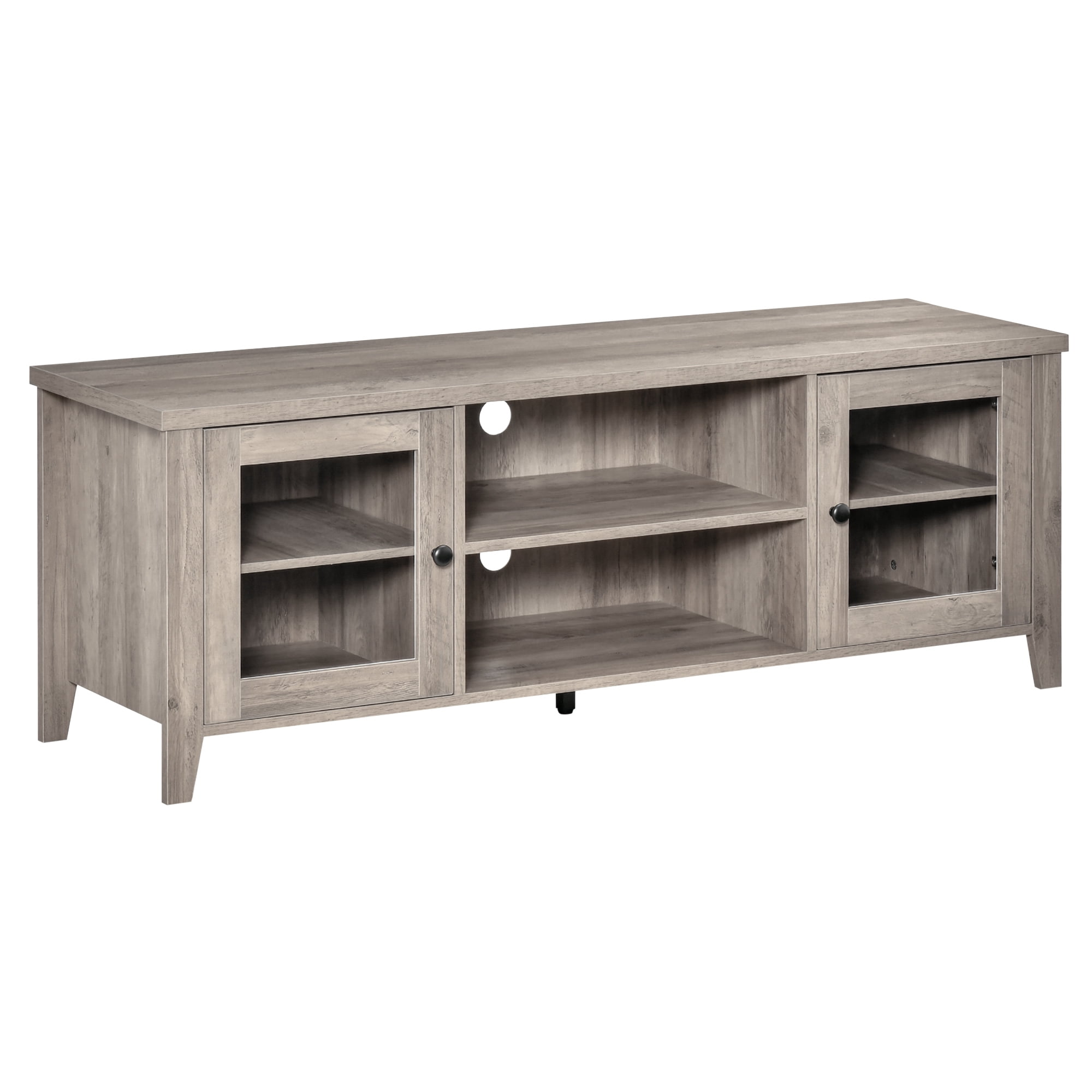 HOMCOM Modern TV Stand, Entertainment Center with Shelves and Cabinets ...