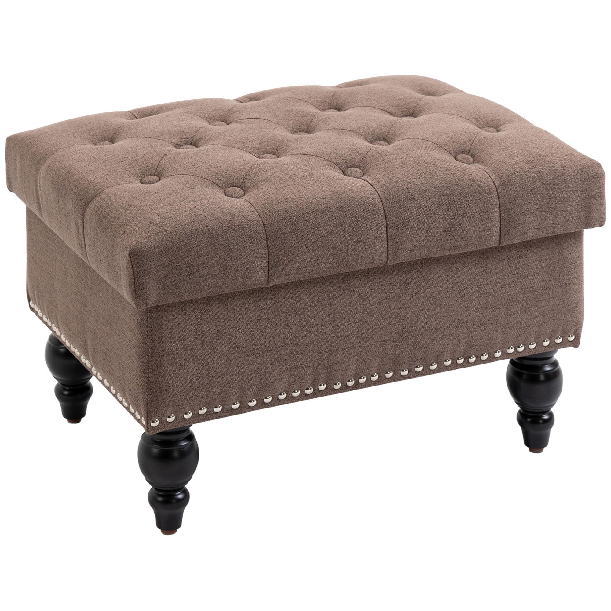 HOMCOM Ottoman with Storage for Living Room 25