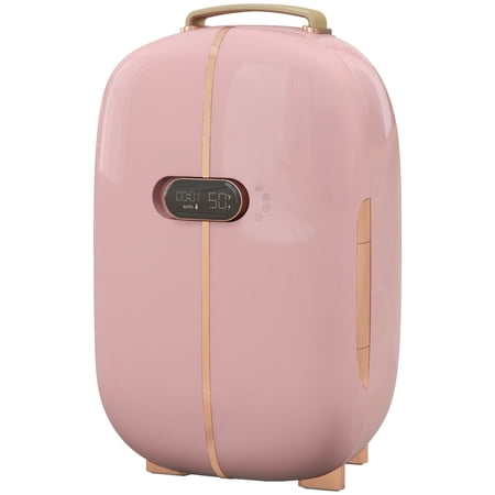 HOMCOM Portable Skincare Fridge with LED Display, 12L Mini Fridge for Beauty, Makeup and Cosmetics