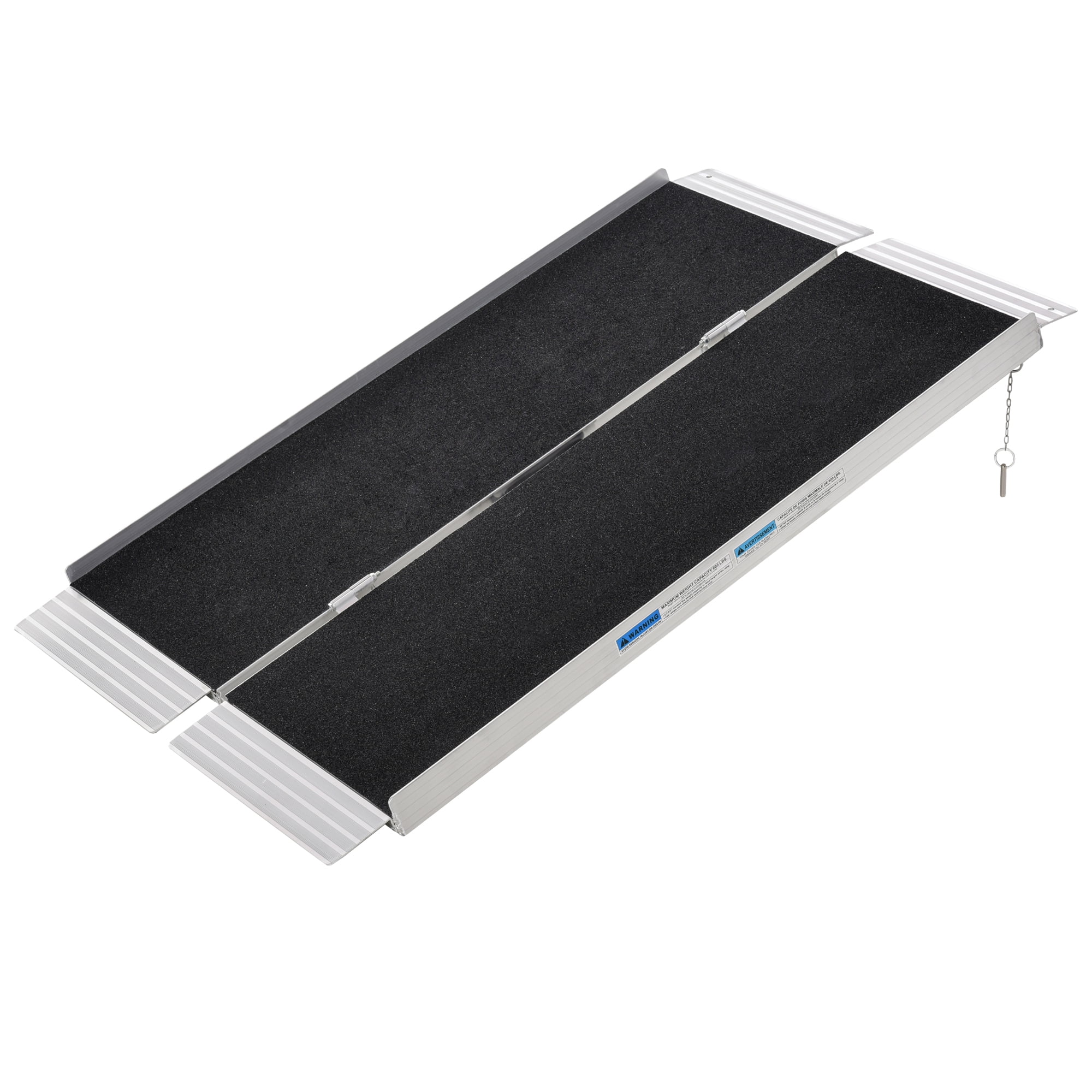 Portable Wheelchair Ramp 4FT, Folding Aluminum Threshold Ramp