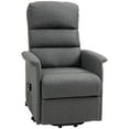 thumbnail image 1 of HOMCOM Power Lift Recliner Chair for Elderly, Easy Assembly, Fabric Lift Chair, 1 of 9