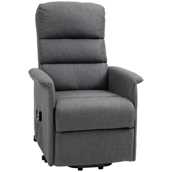 HOMCOM Power Lift Recliner Chair for Elderly, Easy Assembly, Fabric Lift Chair
