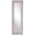 thumbnail image 1 of HOMCOM Rustic Wall Hanging and Leaning Floor Full Length Mirror, Gray, 1 of 8
