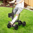 thumbnail image 1 of HOMCOM Seated Walker, Foldable Steerable Medical Scooter, Compact Crutch Alternative with Braking System and Storage Bag, Black, 1 of 9