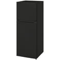 thumbnail image 1 of HOMCOM Small Fridge with Freezer, 4 Cu Ft Refrigerator with Shelves, Black, 1 of 8