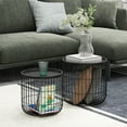 thumbnail image 1 of Coffee Table Set of 2 - Nesting Table with Storage, 1 of 9