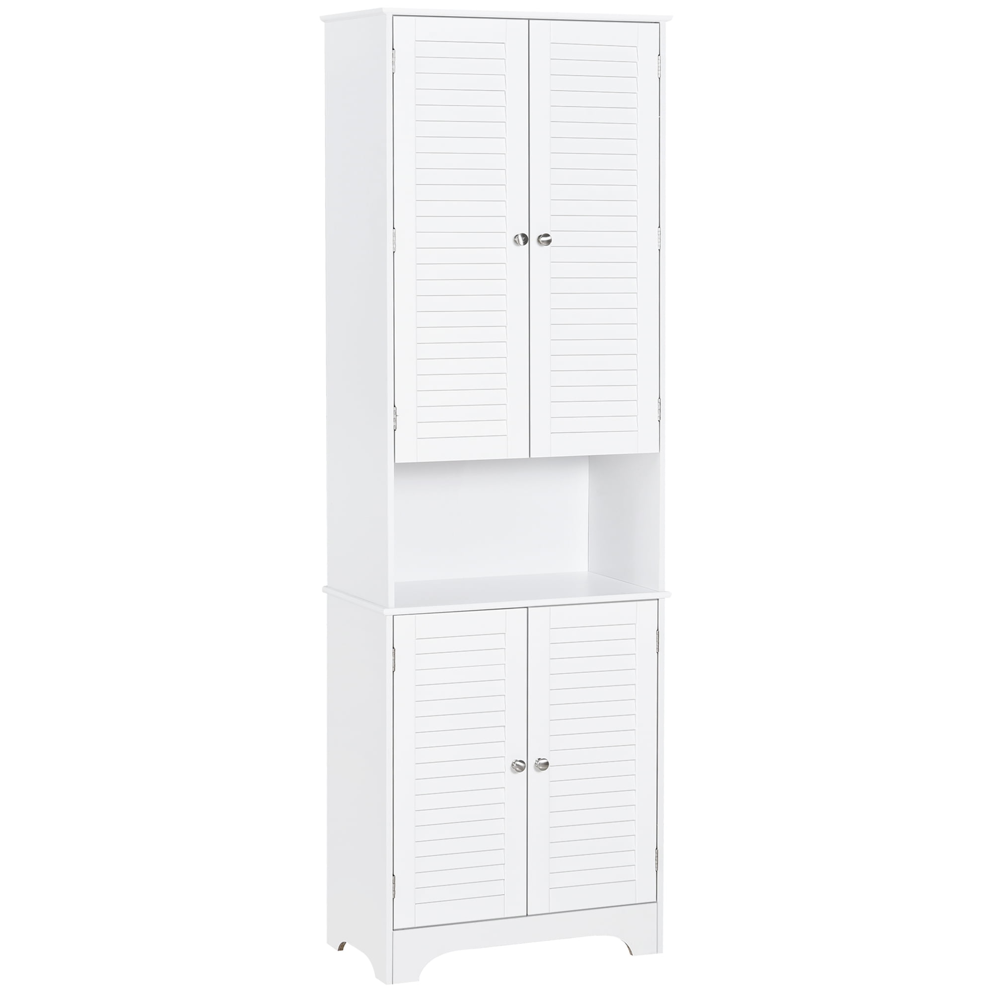 HOMCOM Tall Bathroom Cabinet, Bathroom Storage Cabinet W/ Shelf, Drawers,  White 5055974856837