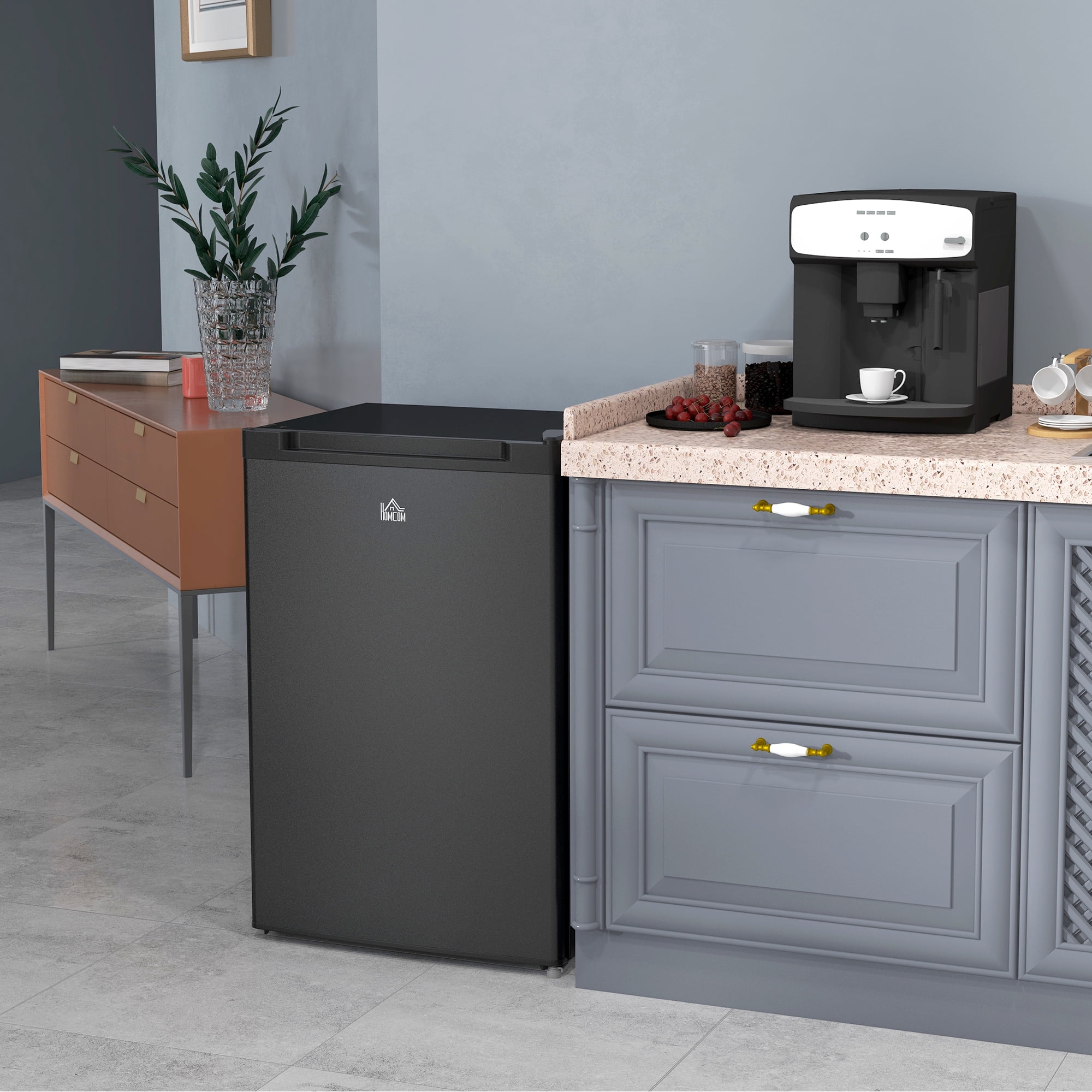 Upright Freezer 3 Cu Ft Mini Freezer w/Reversible Single Door