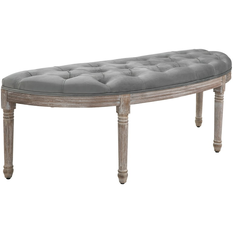 Antique end of bed bench top
