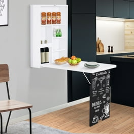 Manor Park Industrial Fold Up Desk Dark Walnut Walmart