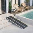thumbnail image 1 of HOMCOM Wheelchair Ramp 8FT, Folding Aluminum Threshold Ramp with Non-Slip Surface, Transition Plates, Scooter Ramp for Home, Doorways, Curbs, Steps, 1 of 10