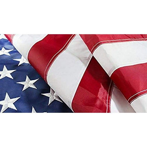 Home & Holiday Large American Flag 10'x15' Nylon Embroidered