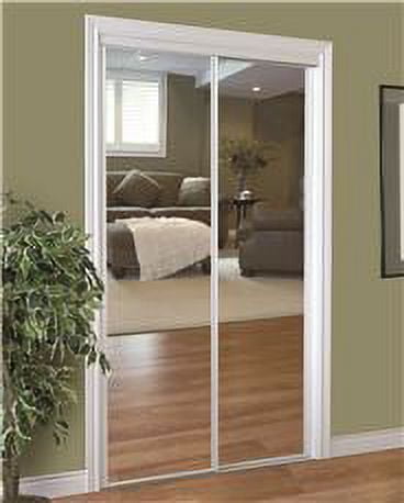 HOME DECOR INNOVATIONS 230 SERIES FRAMED MIRROR BYPASS DOOR, WHITE ...