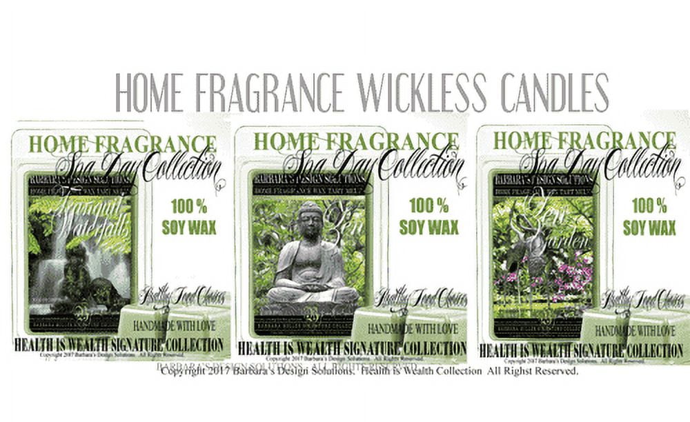 HOME FRAGRANCE SPA DAY COLLECTION WICKLESS CANDLES PREMIUM SOY WAX MELTS