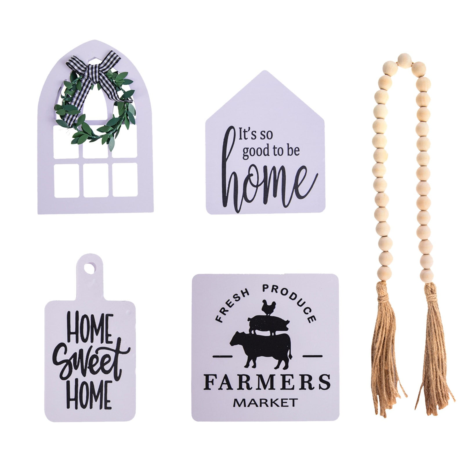 HOME Farm Window Crafts Home Small Wooden Tray for Kitchen Counter