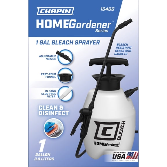Chapin HomeGardener 16400 1-Gallon Bleach Sprayer for Disinfecting
