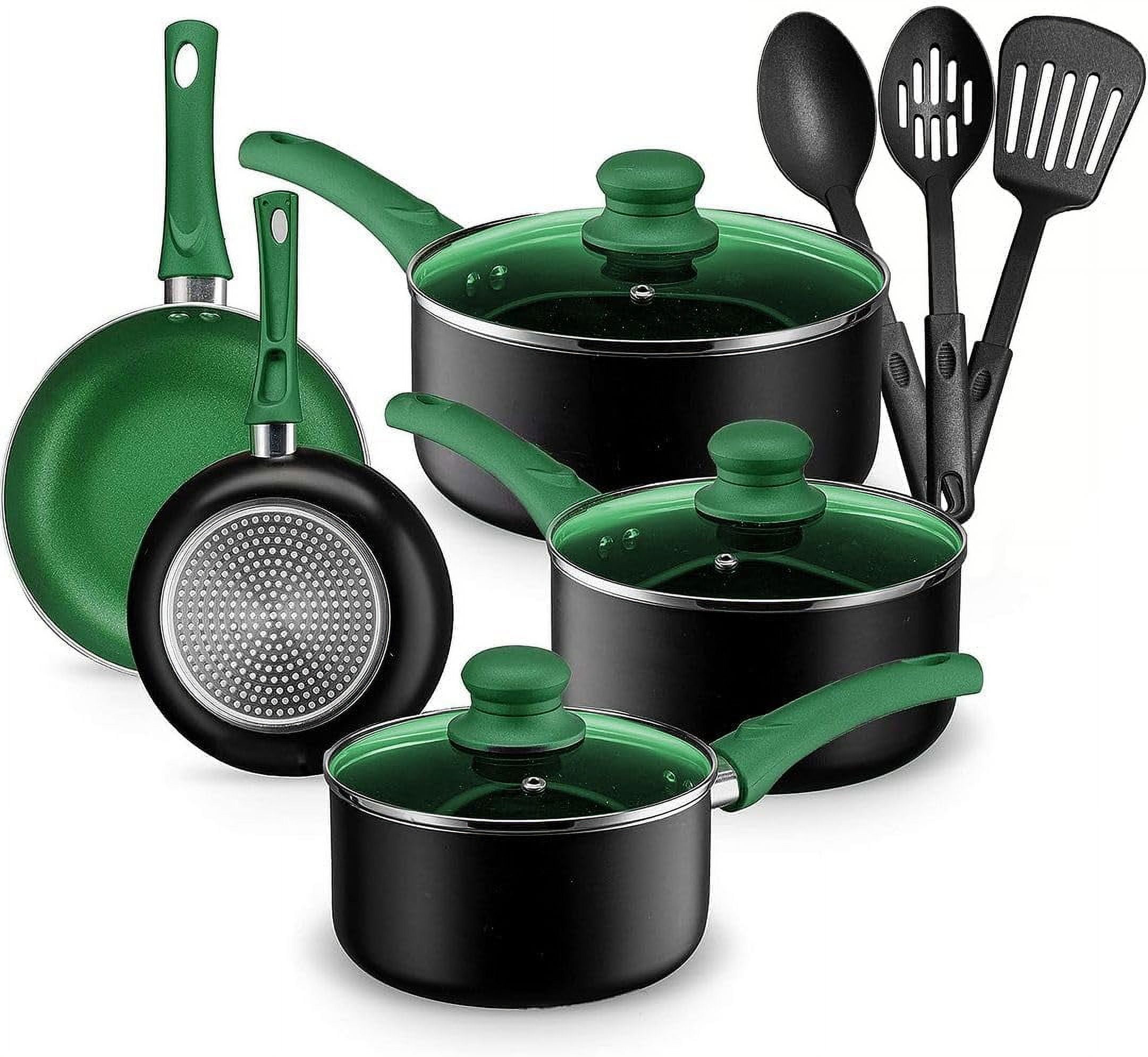HOME HERO Stainless Steel Kitchen Utensil Set - 29 Cooking Utensils - Nonstick Kitchen Cookware Set