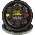 thumbnail image 1 of HOME & HOOPLA Race Party Supplies - Start Your Engines Round Paper Dinner Plates for 16 Guests, 1 of 1