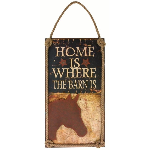 HOME IS WHERE THE BARN IS SIGN