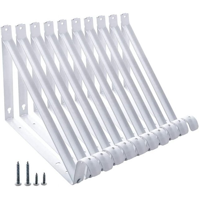 HOME MASTER HARDWARE Heavy Duty Closet Shelf & Rod Brackets, Wall