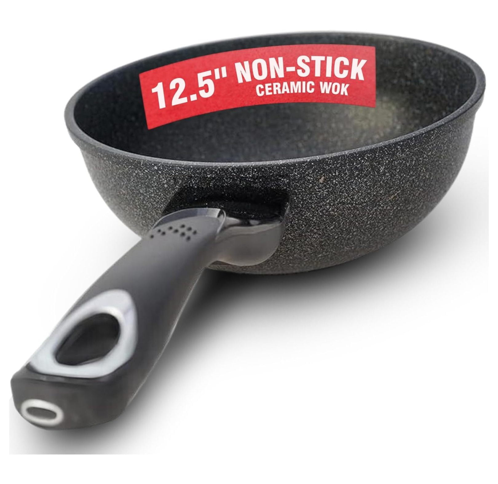 HOME N KITCHENWARE Nonstick Ceramic Wok, Frying Pan Premium 9Layered